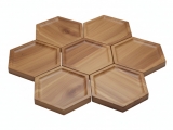 Acacia Wood Modular Serving Platter Set - Versatile Entertaining Solution